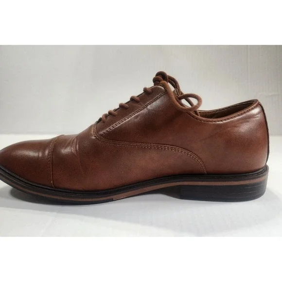 Goodfellow Brown Cap Toe Oxford Dress Shoes Men's 10.5 Classic Formal - Picture 6 of 11